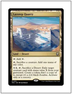 1x Lazotep Quarry, Magic the Gathering MTG NM - Image 1