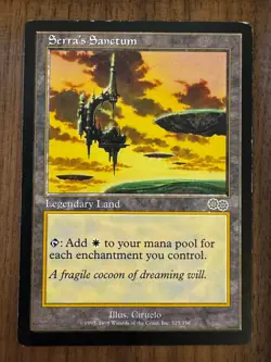 Serra's Sanctum [Urza's Saga] MTG Moderately Played - Image 1