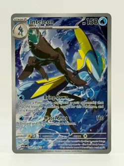 2025 Near Mint Pokemon Inteleon 142/132 IR Mega Evolution Illustration Rare NM - Image 1