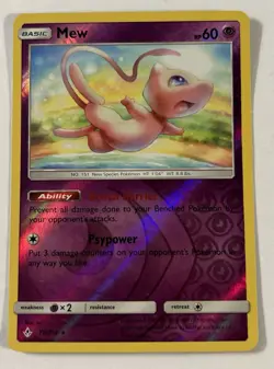 Mew Reverse Holo 76/214 Unbroken Bonds Holo Rare Pokemon TCG LP - Image 1