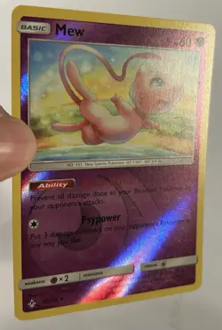 Mew Reverse Holo 76/214 Unbroken Bonds Holo Rare Pokemon TCG LP - Image 2