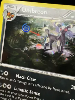 Umbreon XY96 BOOTY SWIRL & ORBS Black Star Promo NEAR MINT Pokemon TCG 2016 - Image 4