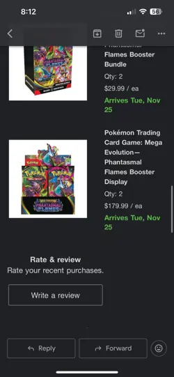 Pokemon Mega Evolution-Phantasmal Flames Booster Display Box (36 Packs) - SEALED - Image 1