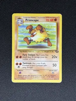 Pokemon TCG PRIMEAPE 43/64 Jungle Set Unlimited WOTC - Image 1