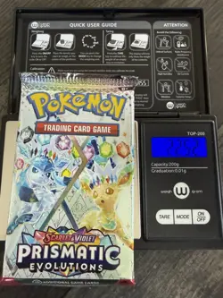 Heavy 22.52! Pokemon Prismatic Evolutions Booster Pack Sealed! Demi-God PackU! - Image 1