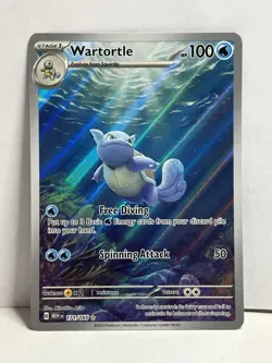 2023 Pokemon Scarlet & Violet 151 - EN #171/165 Wartortle Holo - Image 1