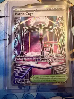 Battle Cage 116/094 Full Art Pokemon TCG Me02: Phantasmal Flames Holo - Image 1