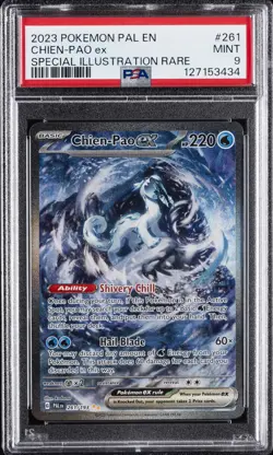 2023 POKEMON PAL EN-PALDEA EVOLVED SPECIAL ILLUSTRATION RARE CHIEN-PAO EX PSA 9 - Image 1