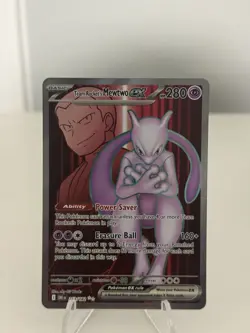 pokemon tcg team rockets mewtwo #213 Destined Rivals PSA 10 Contender - Image 3