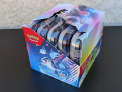 Pokemon TCG Paldean Fates Unsealed Mini Tin Display Case 10 Tins Brand New Read - Image 3