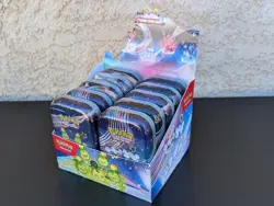 Pokemon TCG Paldean Fates Unsealed Mini Tin Display Case 10 Tins Brand New Read - Image 4