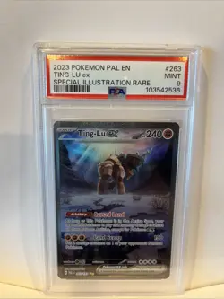 2023 POKEMON PAL EN-PALDEA EVOLVED SPECIAL ILLUSTRATION RARE TING-LU EX PSA 9 - Image 1