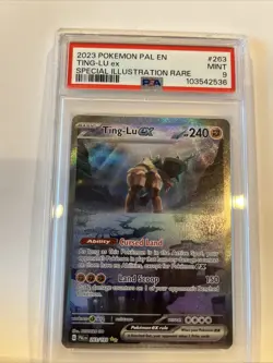 2023 POKEMON PAL EN-PALDEA EVOLVED SPECIAL ILLUSTRATION RARE TING-LU EX PSA 9 - Image 3