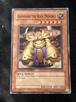 GRANMARG THE ROCK MONARCH GLD2-EN009 Limited Edition Yugioh TCG - Image 1