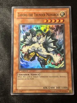 Zaborg the Thunder Monarch AST-023 Super Rare Unlimited Edition LP - Image 1