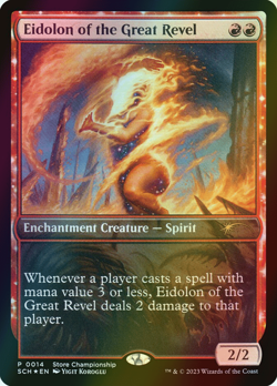 MTG Eidolon of the Great Revel Foil ** Store Championships ** English (NM) - Image 1