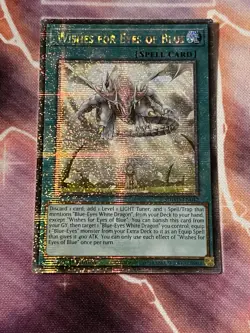Yugioh! Wishes for Eyes of Blue (Quarter Century Secret Rare) SDWD-EN042 NM - Image 1