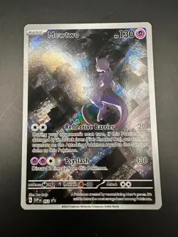 Mewtwo SVP 052 Promo 151 Full Art Holo Ultra Premium Pokemon Card - Image 1