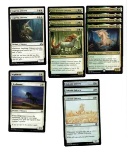 UNICORNS & LIFELINK-60 card deck-MTG-Magic the Gathering-Rares-Fun-RTP-Lathiel - Image 1