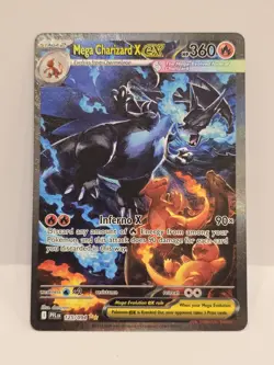 Mega Charizard X ex Pokemon Card (Phantasmal Flames 125/094) SIR - Image 1