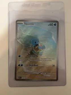 Pokemon Squirtle TCG Illustration Rare Card 170/165 SV-151 NM English - Image 1