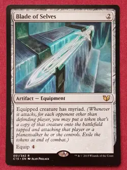 Magic The Gathering COMMANDER 2015 C15 BLADE OF SELVES artifact card MTG - Image 1