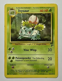 Ivysaur 30/102 (HP) Uncommon Base Set 2 2000 WOTC Pokemon Card - Image 1