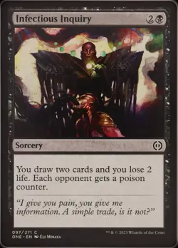 MTG Phyrexia: All Will Be One - Infectious Inquiry - Regular - Image 1