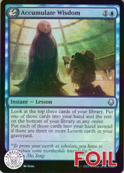 MTG Accumulate Wisdom (44) | NM Foil | Avatar: The Last Airbender {TLA} - Image 1