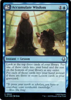 MTG Accumulate Wisdom (44) | NM Foil | Avatar: The Last Airbender {TLA} - Image 2