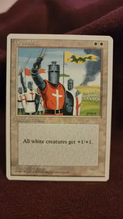 MTG Crusade 4th Edition Rare LP+ - Image 1