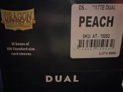 Dragon Shield Peach Dual Matte Display - 10 Boxes Of 100 Protective Sleeves - Image 4