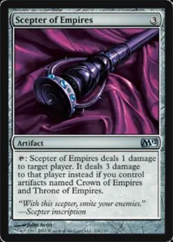 MTG Scepter of Empires - Foil, Magic 2012, Lightly Played, English - Image 1