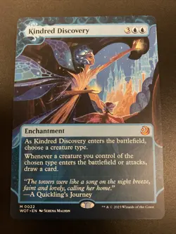 MTG Kindred Discovery (0022) Wilds of Eldraine Enchanting Tales NM English - Image 1