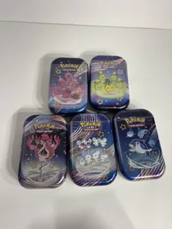 Pokemon TCG: Scarlet & Violet - Paldean Fates Mini Tin Set of 5 - Factory Sealed - Image 1