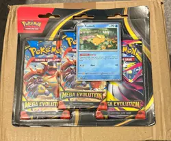 Pokemon TCG Mega Evolution 3 Pack Blister Psyduck | Foil Promo + 3 Booster Packs - Image 1