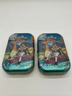 POKEMON Crown Zenith Mini Tin Leon Charizard New Sealed (Lot Of 2) - Image 1