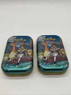 POKEMON Crown Zenith Mini Tin Leon Charizard New Sealed (Lot Of 2) - Image 1