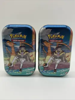 POKEMON Crown Zenith Mini Tin Leon Charizard New Sealed (Lot Of 2) - Image 3