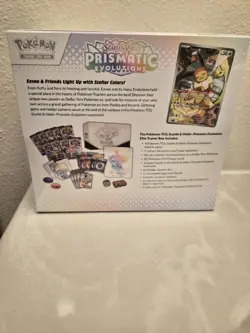 Pokemon TCG Prismatic Evolutions Elite Trainer Box ETB SEE PICS SMALL TEAR - Image 2