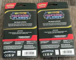 Pokemon Mega Evolutions Phantasmal Flames Blister Pack Set Blaziken Hydrapple ?? - Image 2
