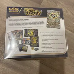 Pokemon Surging Sparks Elite Trainer Box ETB Pokemon Center Sealed (tiny rip) - Image 2