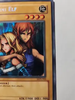 Yu-Gi-Oh! | Gemini Elf | LON-000 | Secret Rare | 1996 Vintage | LP Condition - Image 2