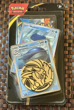 Pokemon TCG Blister ft 1 Mega Evolution Booster Pack & Wailord Cosmo Holo Card - Image 1