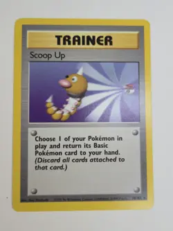 Scoop Up Pokemon TCG Base Set Trainer Card 78/102 Unlimited Rare MP - Image 1