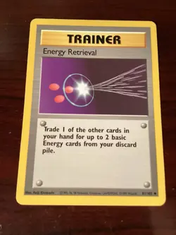 ENERGY RETRIEVAL - 81/102 - Base Set - Pokemon Trainer Card - LP - Image 1
