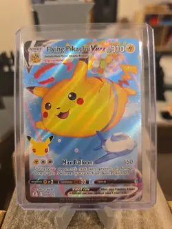 Pokemon TCG Flying Pikachu VMAX Holo Ultra Rare Card 007/025 Celebrations - Image 1