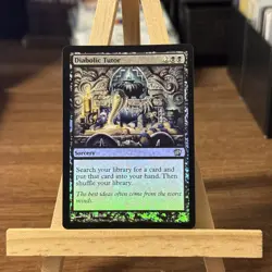 MTG *Diabolic Tutor Foil* (LP) 8th Eighth Edition Magic the Gathering Free Ship - Image 1