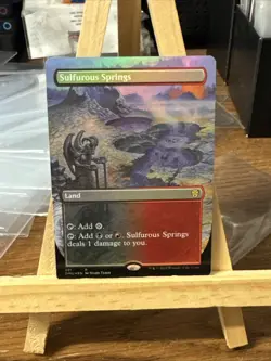 MTG *Sulfurous Springs Borderless Foil X1* (NM) Dominaria United Magic - Image 1