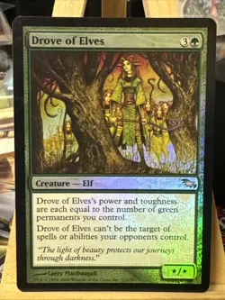 MTG *Drove of Elves Foil X1* (LP) Shadowmoor Magic The Gathering Free Ship - Image 1